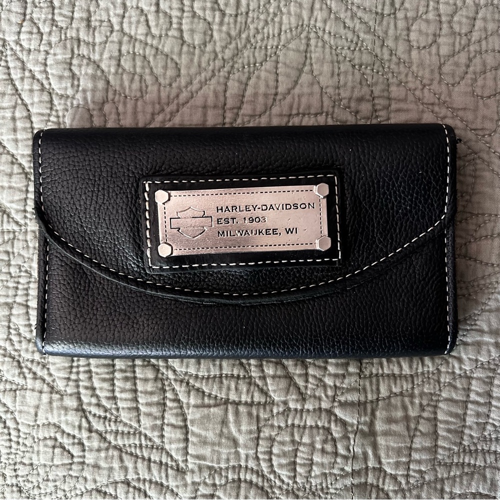 Harley-Davidson Black Leather Wallet
